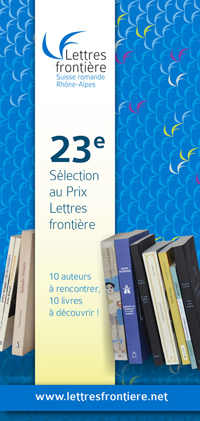 Première de couverture du livret présentant la 23e Sélection au Prix Lettres frontière