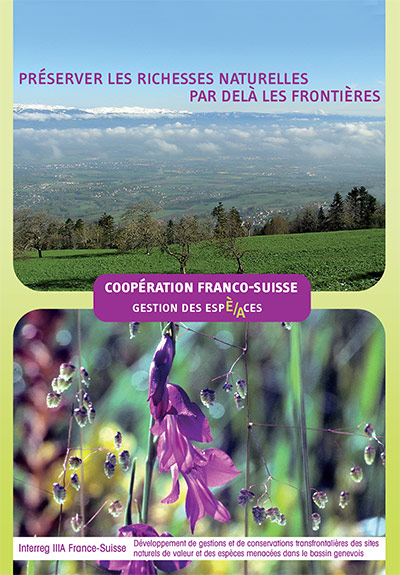 Couverture de la brochure Coopération franco-suisse, Préserver les richesses naturelles